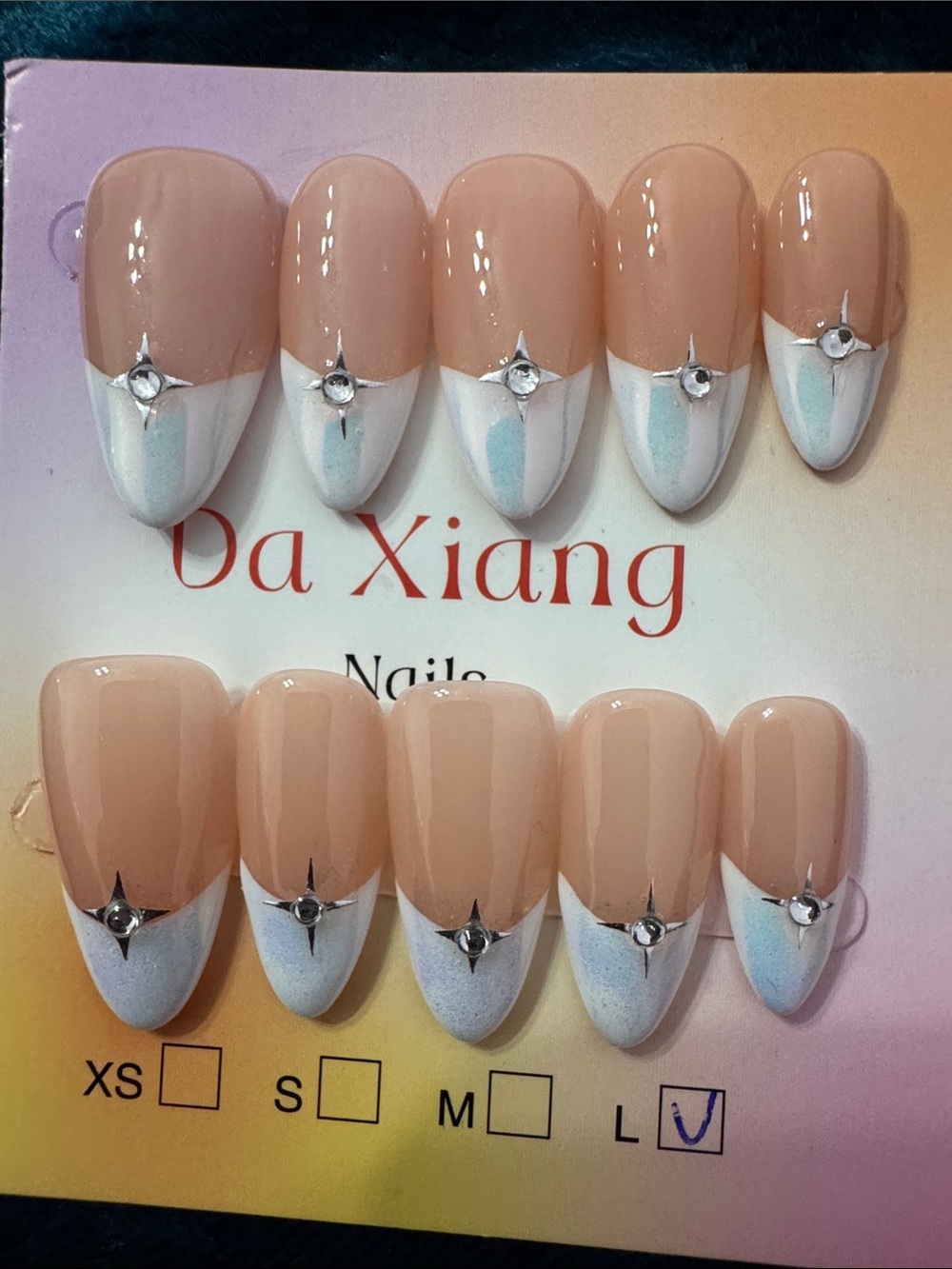 Celestial White French Tip Press-On Nails